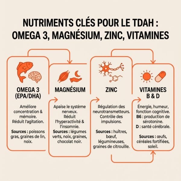 Cerveau TDAH & Alimentation : 28 Jours pour Nourrir ton Focus